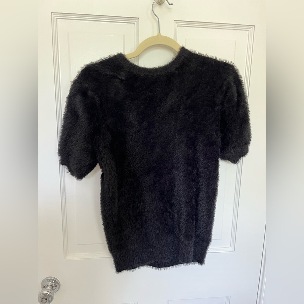 Fuzzy black top!
